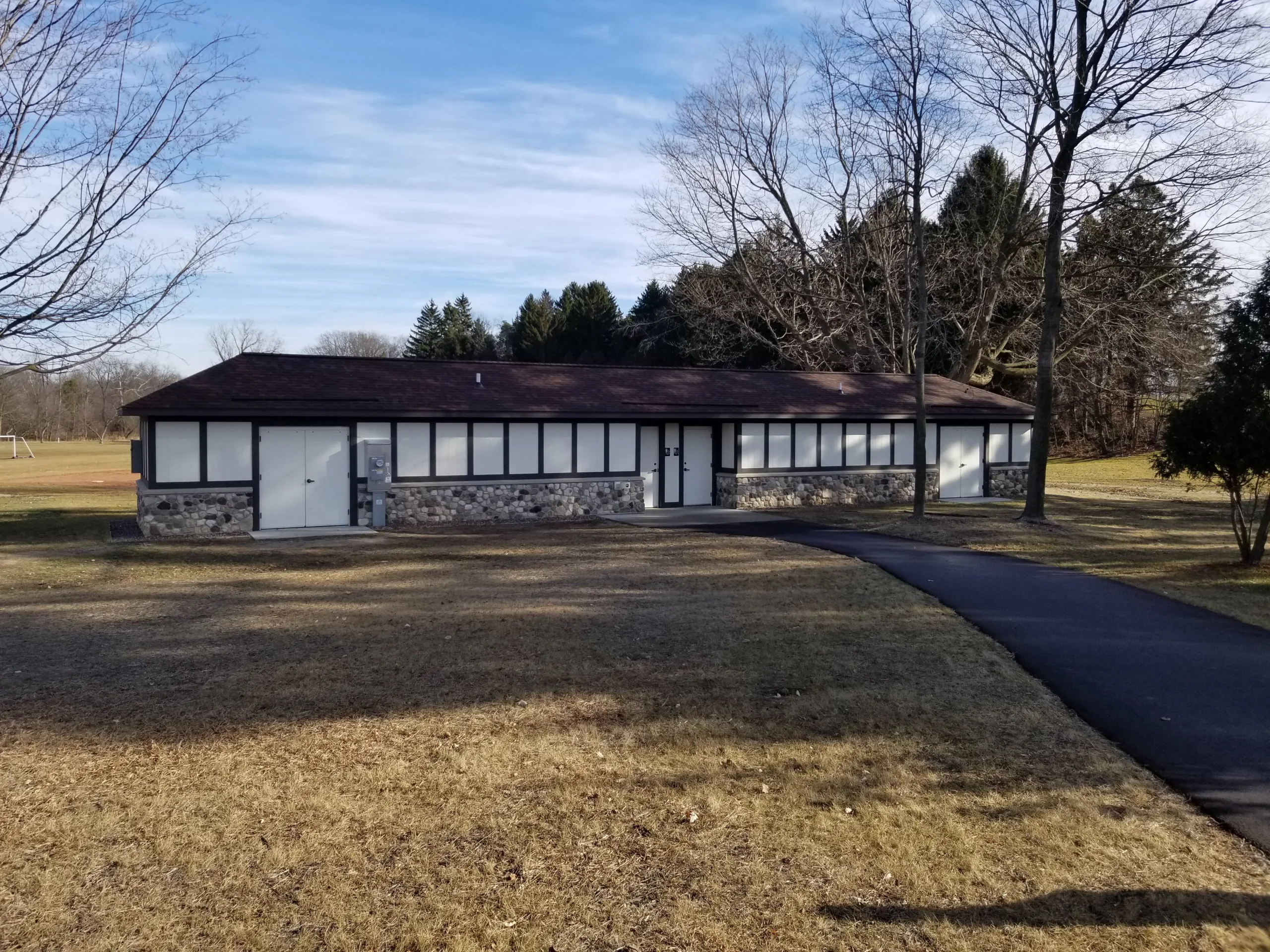 Petrifying Springs Pavilion Restroom front side