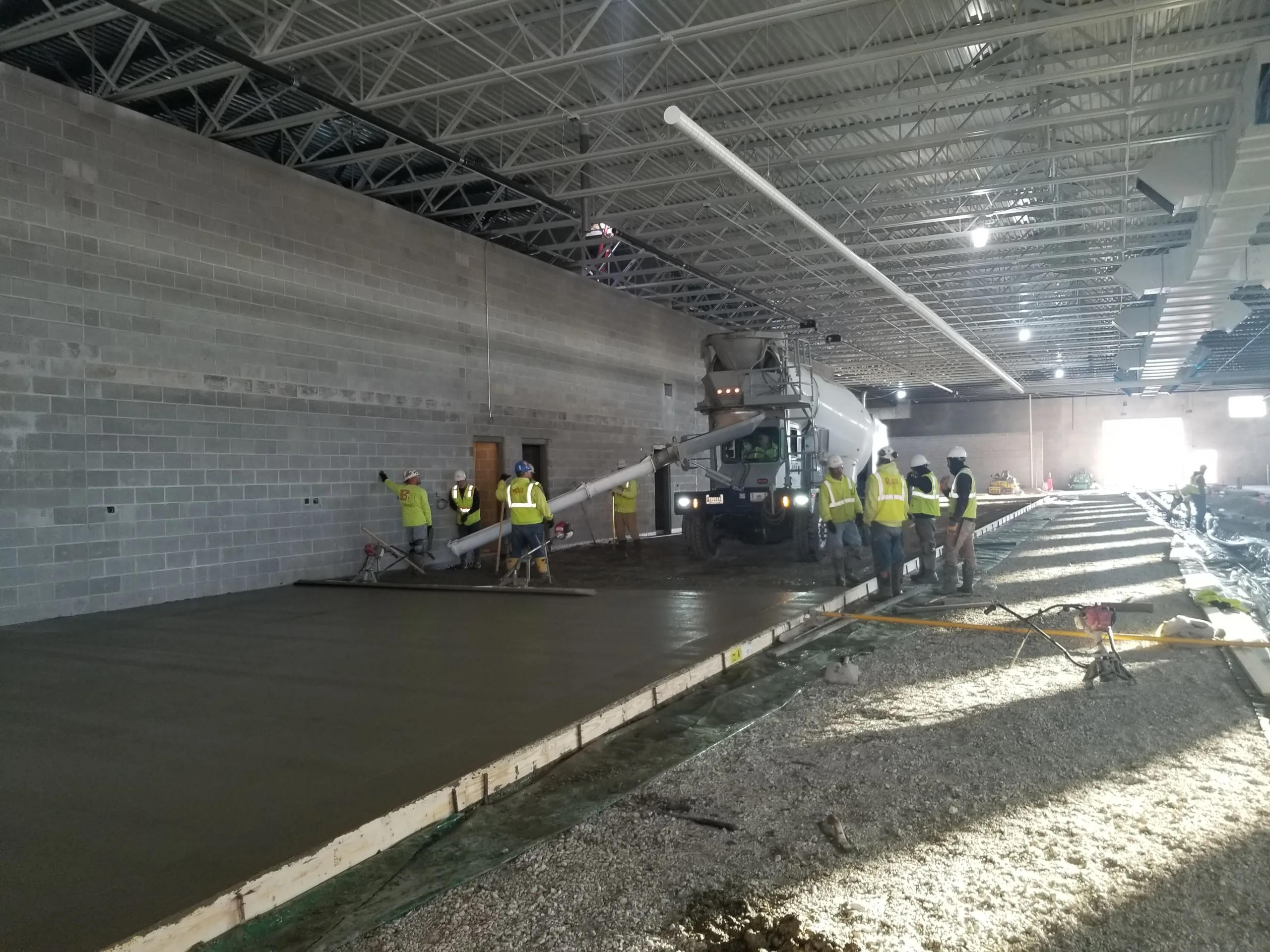 Racine Honda Dealership concrete